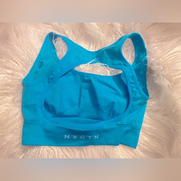 NVGTN Women's Blue Sports Bra - Picture 2 of 4